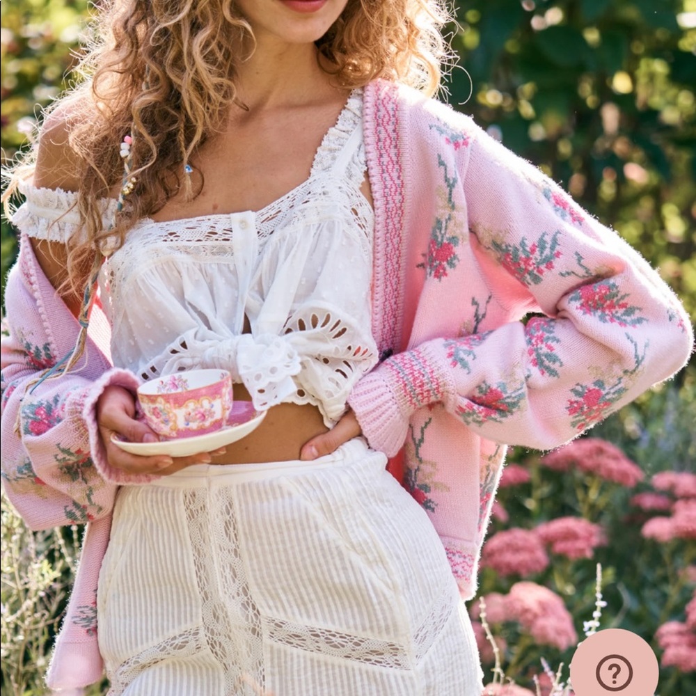 LOVESHACKFANCY SWEATER CARDIGAN